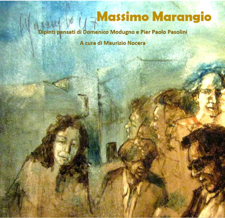 Copertina anteriore libro su dipinti di Massimo Marangio