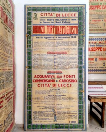 Mostra dei manifesti antichi presso la Tipografia del Commercio