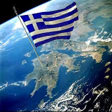 Bandiera Greca Issata sul Peloponneso