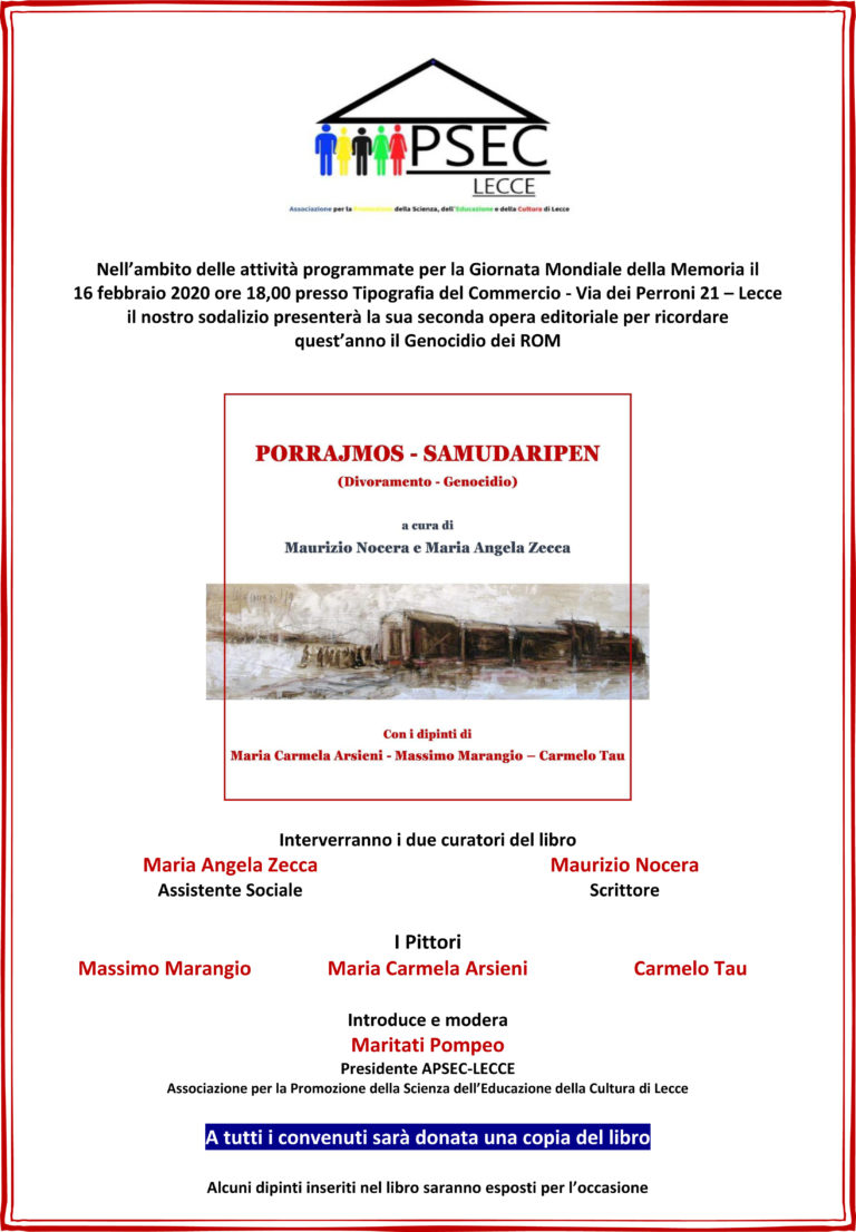 Manifesto presentazione libro sul genocidio dei Rom