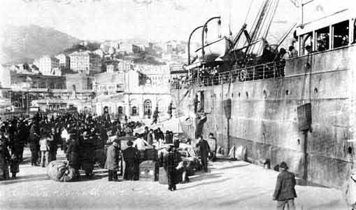 Emigrazione Italiana Imbarco a Genova