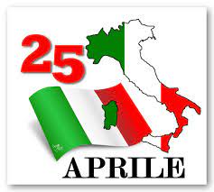 sagoma Italia, tricolore italiano e indicato il 25 aprile