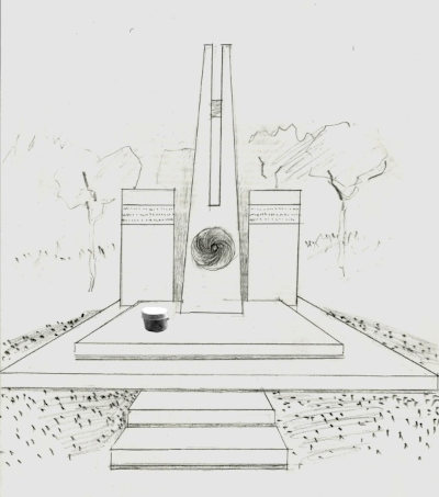 Rendering del Monumento ai Caduti del Piroscafo Oria di Thimios Panourgias