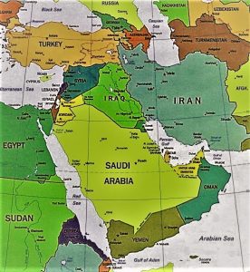 Medio-Oriente cartina geografica