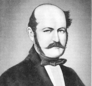Immagine di Ignac Semmelweis, il medico ungherese che nel 1847 scoprì l'importanza di lavarsi le mani.