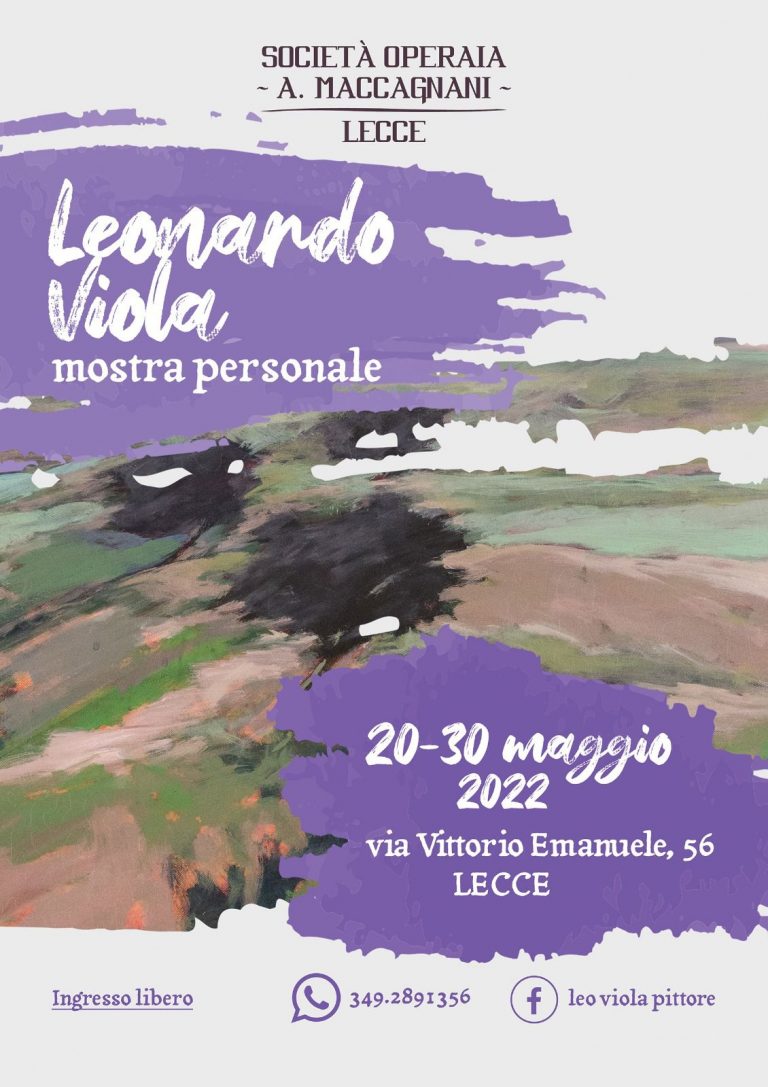 Locandina mostra Leonardo Viola