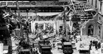 Una foto della strage del 2 agosto 1980 alla stazione centrale di Bologna