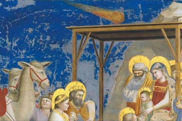 la nascita di gesù negli affreschi di Giotto ad Assisi