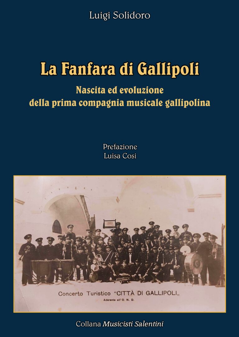 Copertina del libro La fanfara di Gallipoli DI LUIGI SOLIDORO