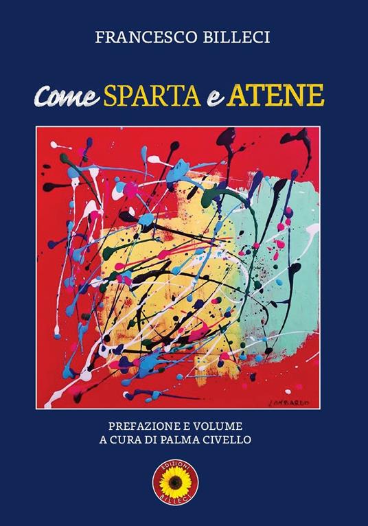 copertina della raccolta di poesie - Come Sparta e Atene - di Francesco Billeci