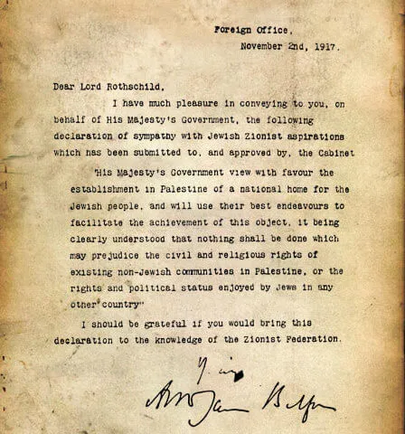 1917-Balfour-declaration