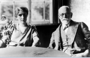 Anna-Freud con il padre