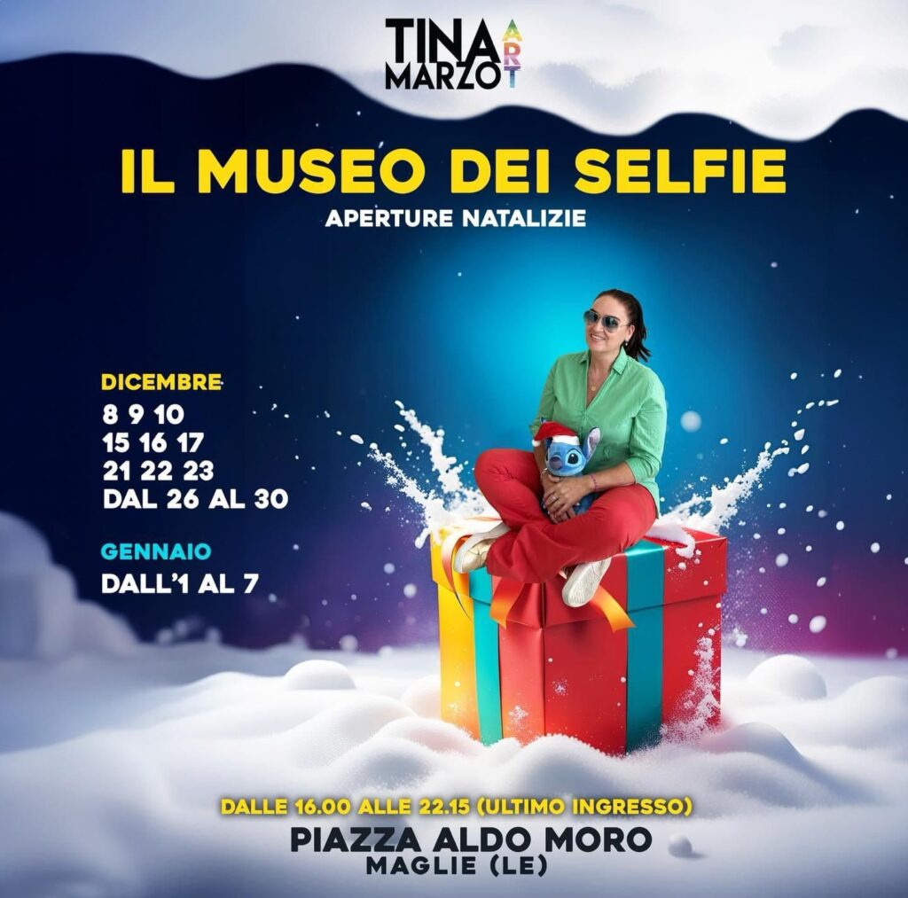 Ritorna Tina Marzo e il suo amatissimo Museo dei Selfie di Maglie tra divertimento, arte 3D e tanta tanta magia!