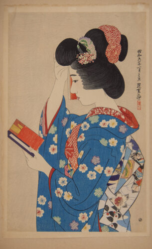 Ito Shinsui (1898-1972)_Kanzashi firmata Shinsui_Sezione Lo spirito dei tempi_bassa