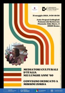 Mediatori culturali d’Italia nei lunghi anni ’60 Convegno dedicato a Mirsini Zorba